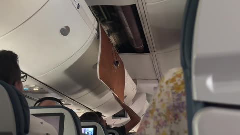 Ceiling Panel Fail On Airplane