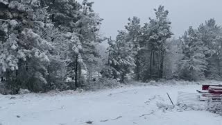 Snow in Overton TX 01/10/2021