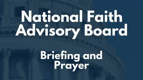 National Faith Advisory Board Call