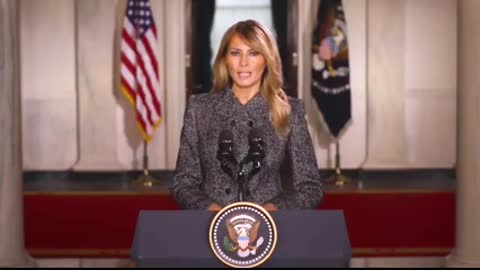 First Lady Melania Tump has issued a farewell message to the American people.