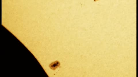 SUNSPOTS _ Video Taken During 2023 Annual Solar Eclipse in California