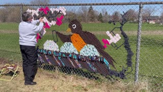 Fence Artwork Cobourg April 19, 2021