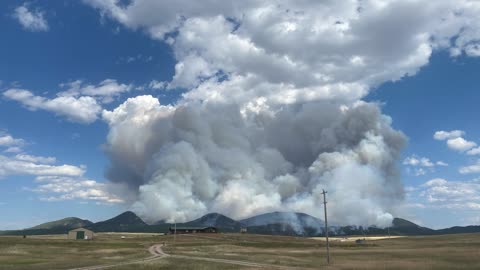 Original Footage of Fish Fire in Sundance WY, July 31, 2022