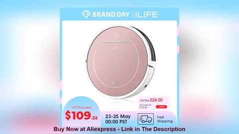 ☀️ ILIFE V7s Plus Robot Vacuum Cleaner Sweep and Wet Mopping Floors&Carpet Run 120mins Auto Reharge