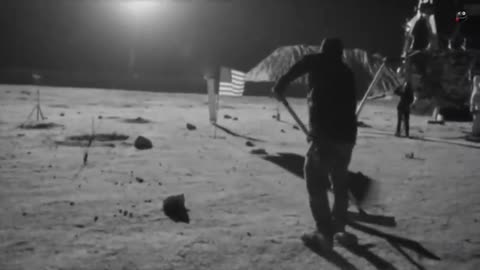 Moon landng staged