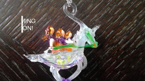 NOW HERE! Beautiful Unicorn Glass Necklace!
