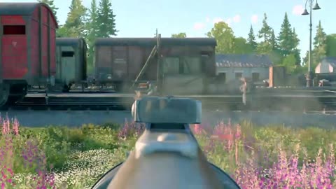 Enlisted | Gebirgsjäger assult on enemy at close range around the train station with Finnish SMG!