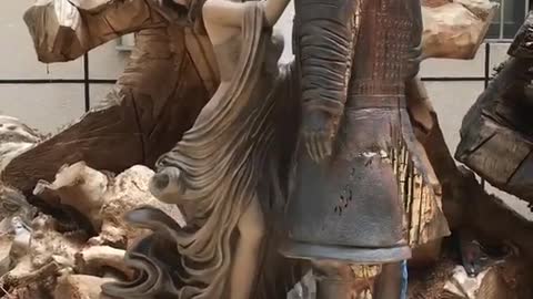 WOOD CARVING - Woodworking art - woodworking art #woodworkingart #shorts