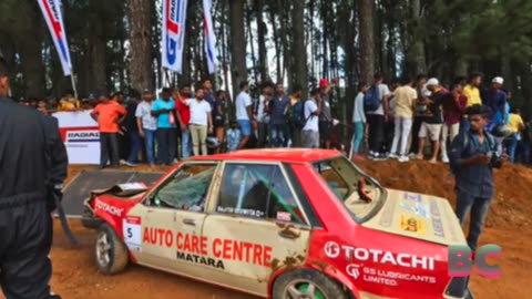 Race car in Sri Lanka veers off track killing 7 people and injuring 20
