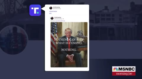 MSNBC PANICS OVER “QANON” MEME SHARED BY PRESIDENT TRUMP