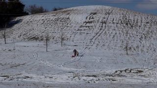 Dad, I want to go sledding!