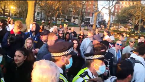 Lockdown protests, 24-04-2021, Hyde Park, London, UK.