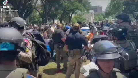 Arrests continue unabated at University of Texas at Austin.