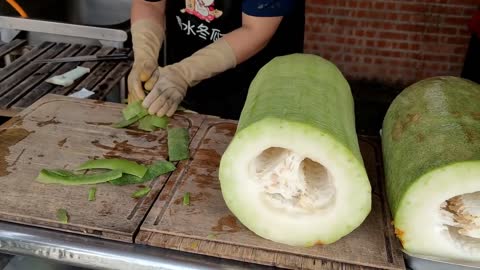 Taiwanese street food-Winter Melon Tea Making