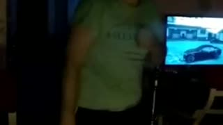 drunk man dancing