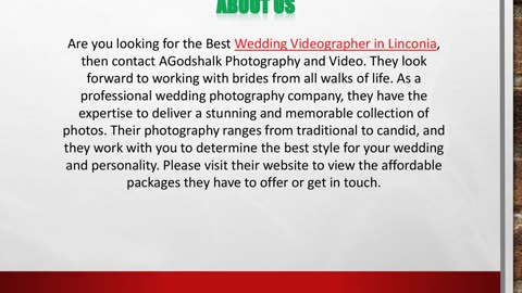 Wedding Videographer in Linconia