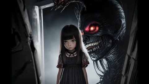 a girl scared by nightmare