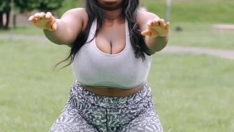 Woman Gym workout music video