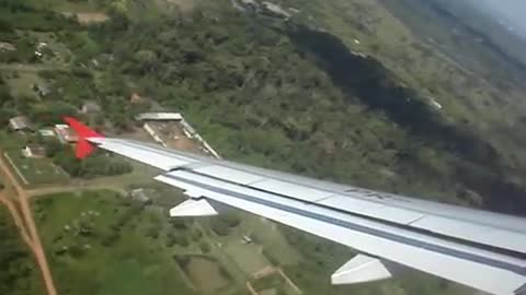 Airplane takeoff with super radical curve !!