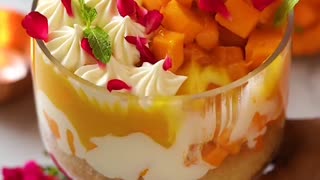 Mango Semolina Coconut Triffle