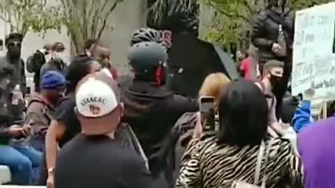 Black Lives Matter Marxist Attacking President Trump Supporters