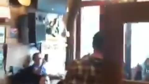 WATCH: Entire Restaurant Chants "Get Out!" as Covid Police Try (and Fail) to Shut It Down