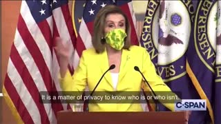 PANDERING Pelosi: “We Cannot Require Someone To Be Vaccinated"