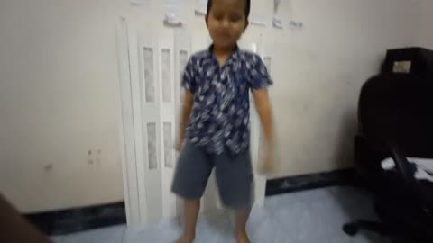 Boy dance skill first time do it