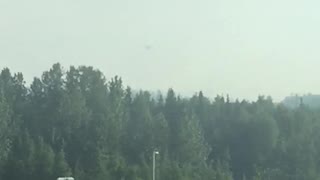 Brush Fire Rages in Alaska