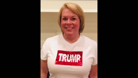 Trump to Flag Sequins Shirt
