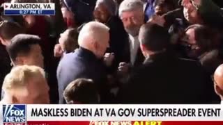 Maskless Joe Biden SUPERSPREADS at Virginia Rally