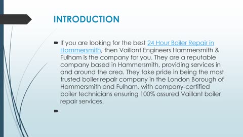 Get The Best 24 Hour Boiler Repair in Hammersmith.