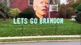 MASSIVE "Let's Go Brandon" Lawn Ornament TRIGGERS THE LIBS