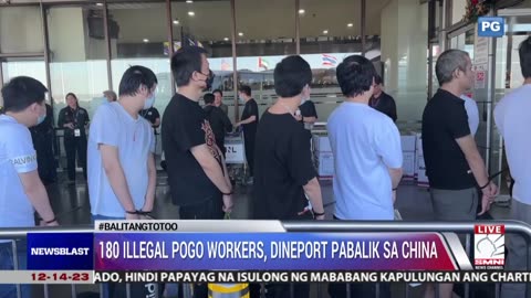 180 illegal POGO workers, dineport pabalik sa China