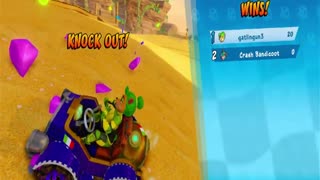 Crash Team Racing Nitro Fueled - Skull Rock Crystal Grab Gameplay