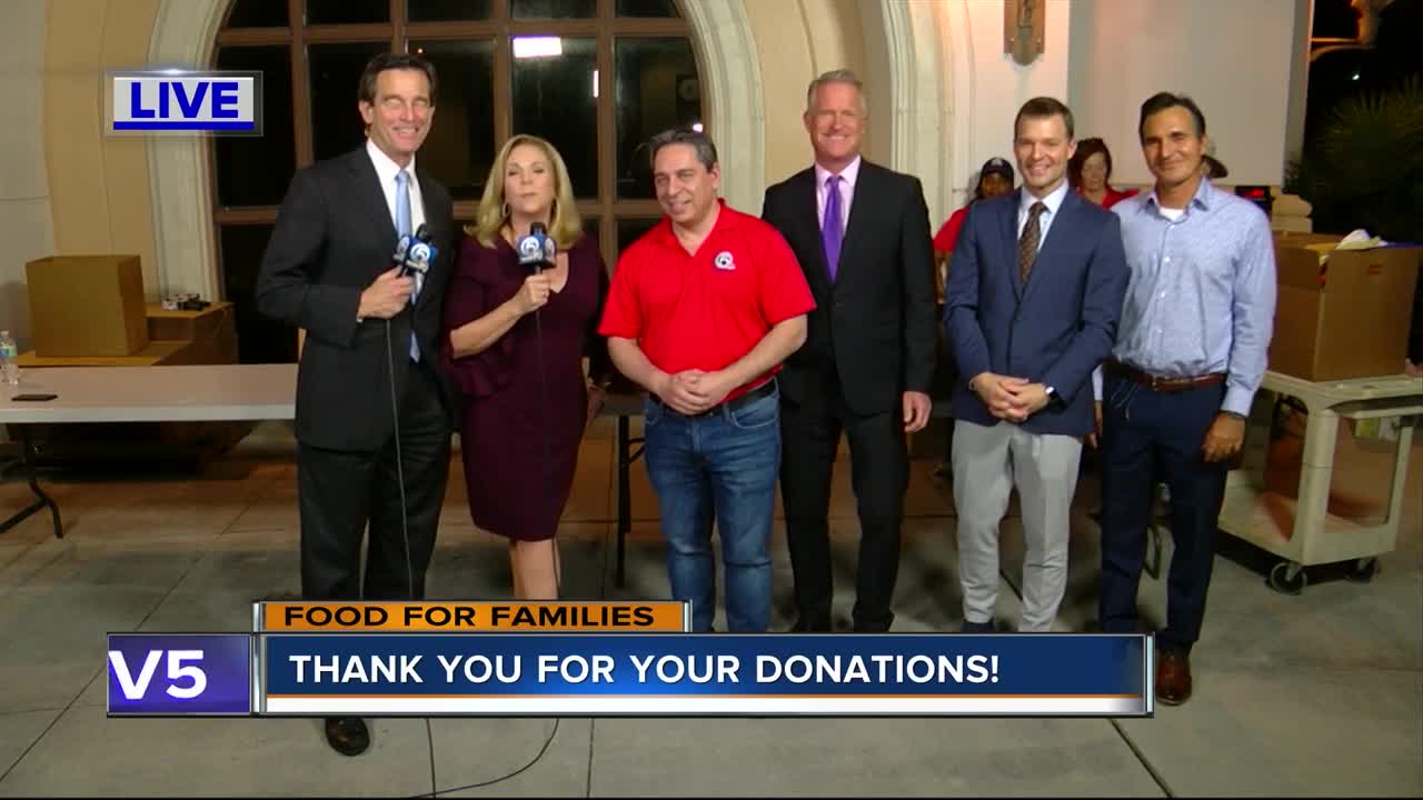 WPTV thanks community for Food for Families donations