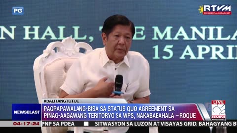 Pagpapawalang-bisa sa status 'Quo Agreement' sa pinag-aagawang teritoryo sa WPS, nakababahala —Roque