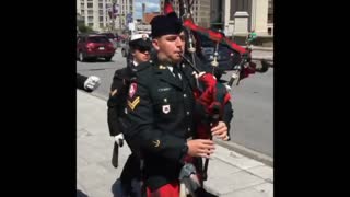 Bagpipes in Action.......