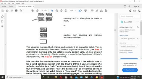 MICHIGAN ABSENT VOTER COUNTING BOARD INSTRUCTIONS