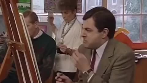 A Fairdinkem Classic... :-) Mr. Bean paints Dan Andrew