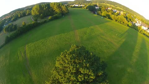 Gliding through the sunset. Gentle drone/quadcopter flight - ZMR250 Racing/Acro **