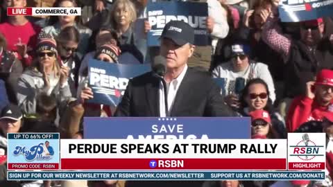 David Perdue on Trump Rally in Georgia