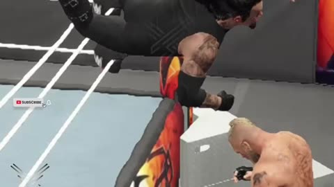 Undertaker Aerial Attack On Brock Lesnar in WWE 2K23