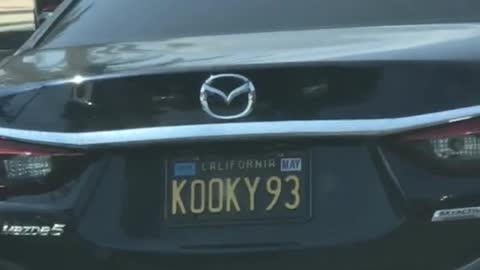 Kook93 car license plate shaka