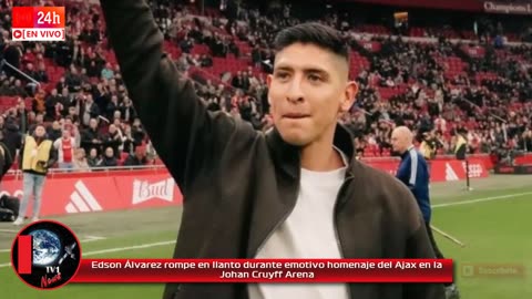 Edson Álvarez rompe en llanto durante emotivo homenaje del Ajax en la Johan Cruyff Arena