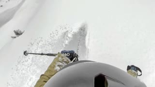 Skier Survives High Speed Avalanche