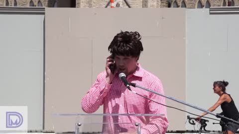 Greg Wycliffe's Trudeau impression July 1, 2020 on Parliament Hill | Diverge Media