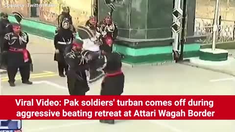 Viral Video: Pak soldiers' turban Attari-Wagah Border