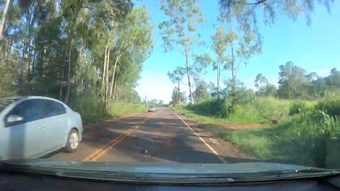 Drive to North Shore, Oahu (time-lapse)