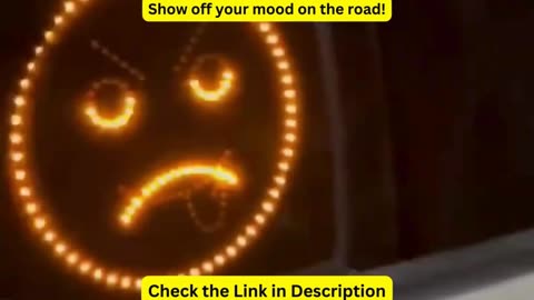 Show off your mood on the road! Car LED Fun Expression Light Smiley Face Lights With Remote